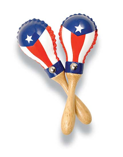 latin-percussion-mini-maracas-rawhide-pr-bandiera-porto-rico image 1