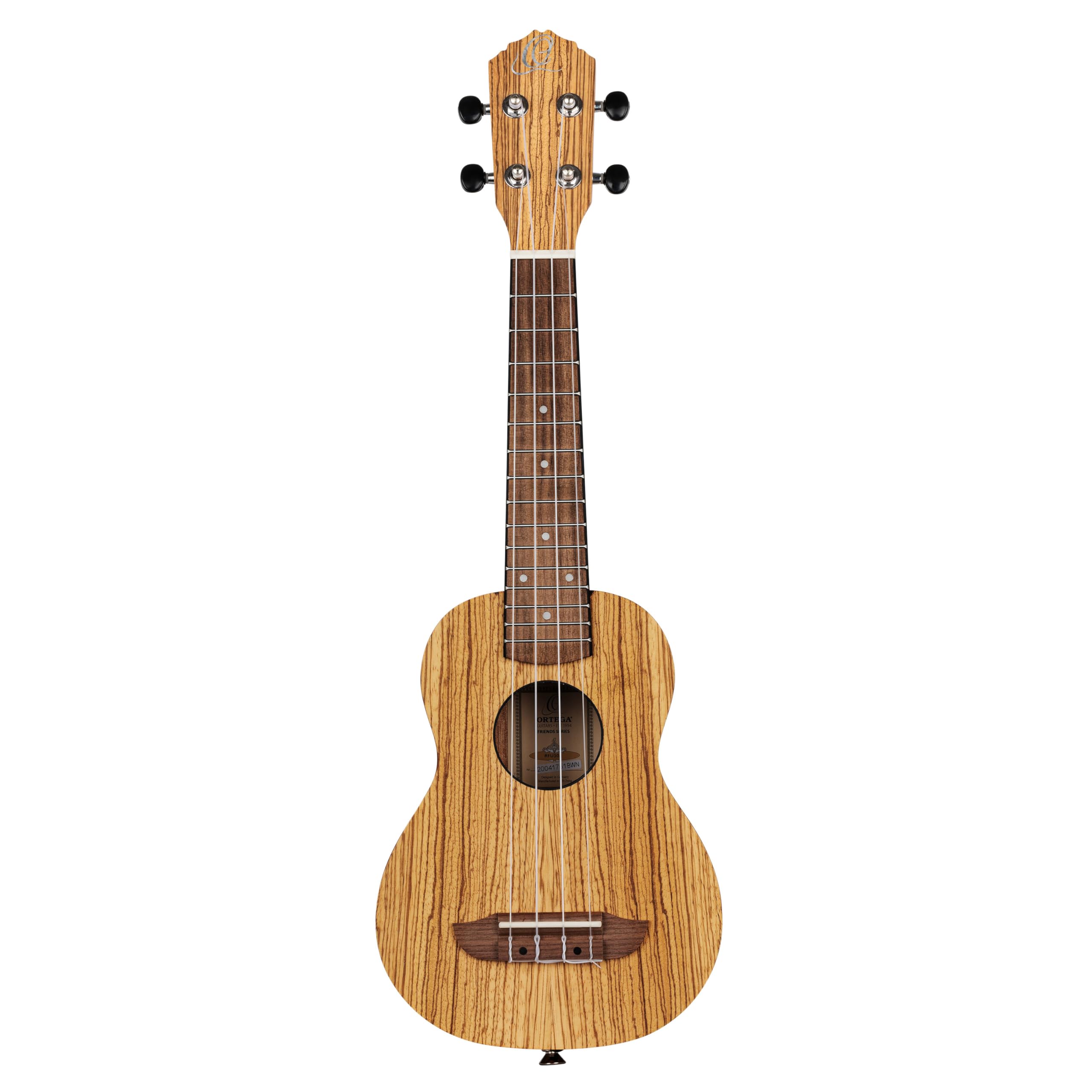 ortega-guitars-rfu10z-ukulele-soprano-zebrawood-natural-timber-series-con-borsa image 2
