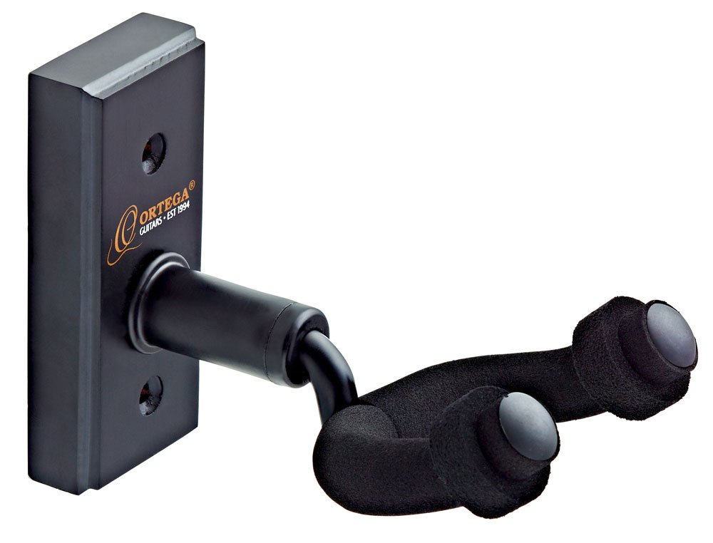 ortega-guitars-ogh-1-supporto-a-parete-per-chitarra-basso-in-legno-nero-4-5-cm image 1