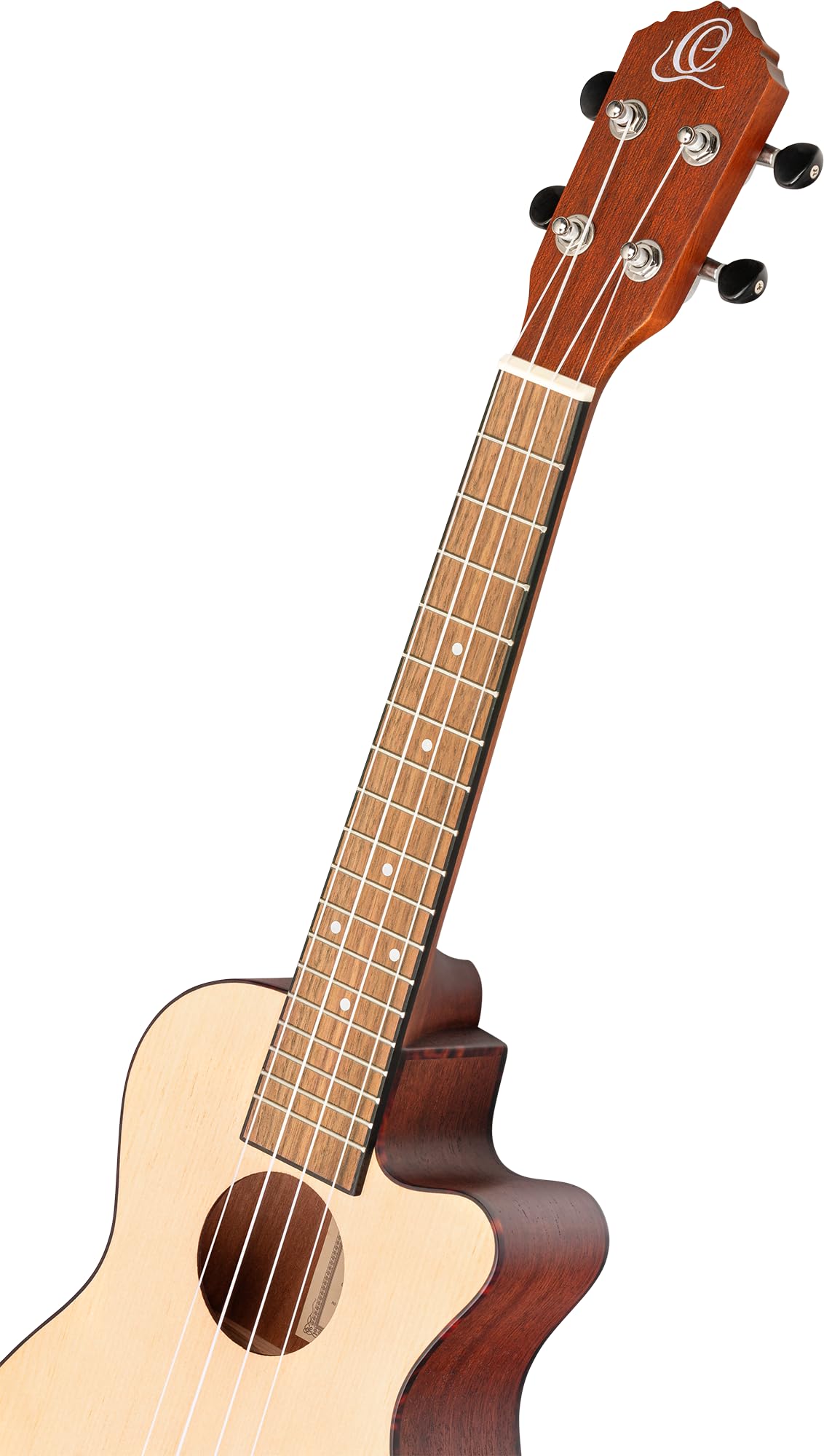 ortega-guitars-ru5ce-ukulele-concerto-elettrificato-cutaway-natural-bonfire-seri image 5