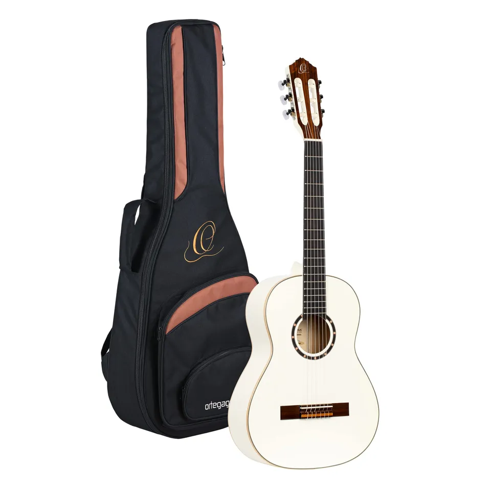 ortega-r121-3-4wh-chitarra-classica-concerto-3-4-bianca-con-gig-bag image 1