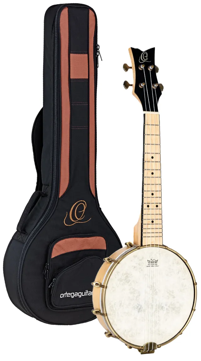 ortega-guitars-oubje90-ma-banjolele-4-corde-con-pickup-e-borsa image 1