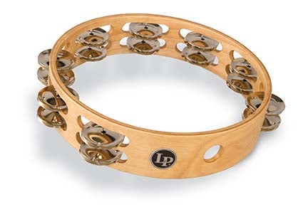 latin-percussion-pro-tambourine-10-doppia-fila-nickel-silver image 2