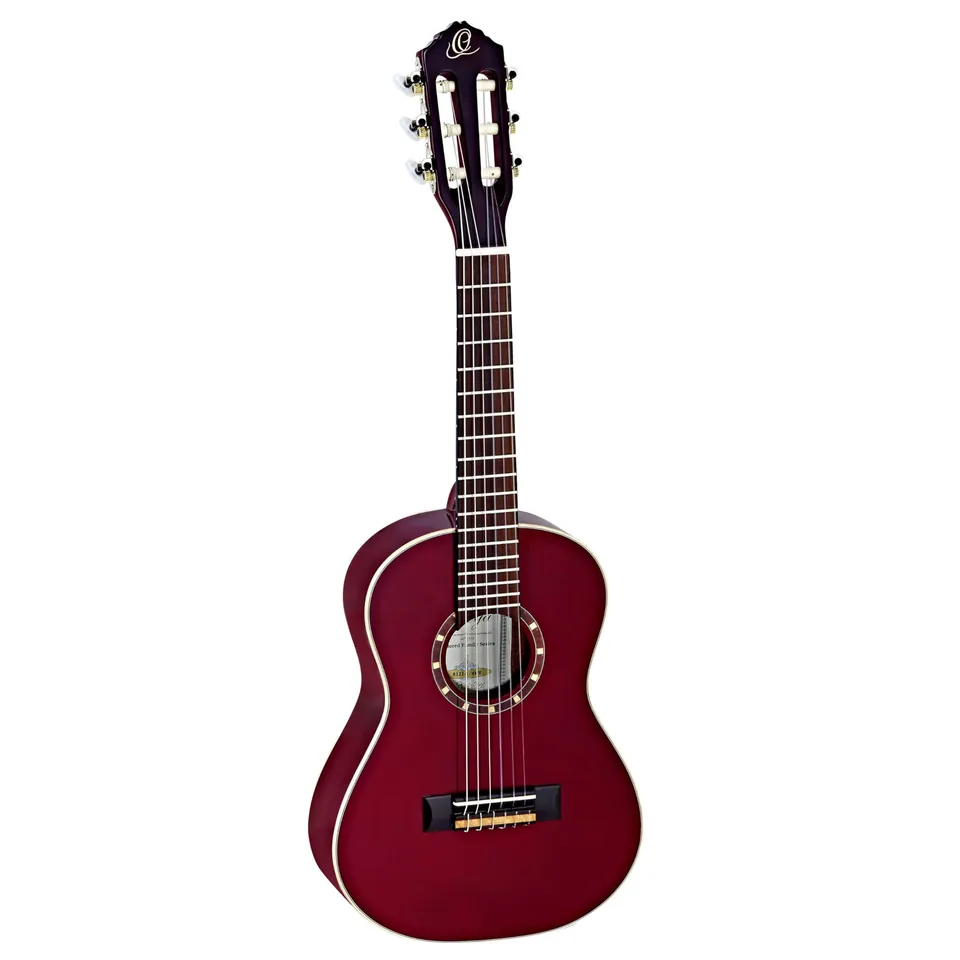 ortega-guitars-family-series-r121-1-4wr-chitarra-concerto-1-4-rossa-mogano-abete image 1