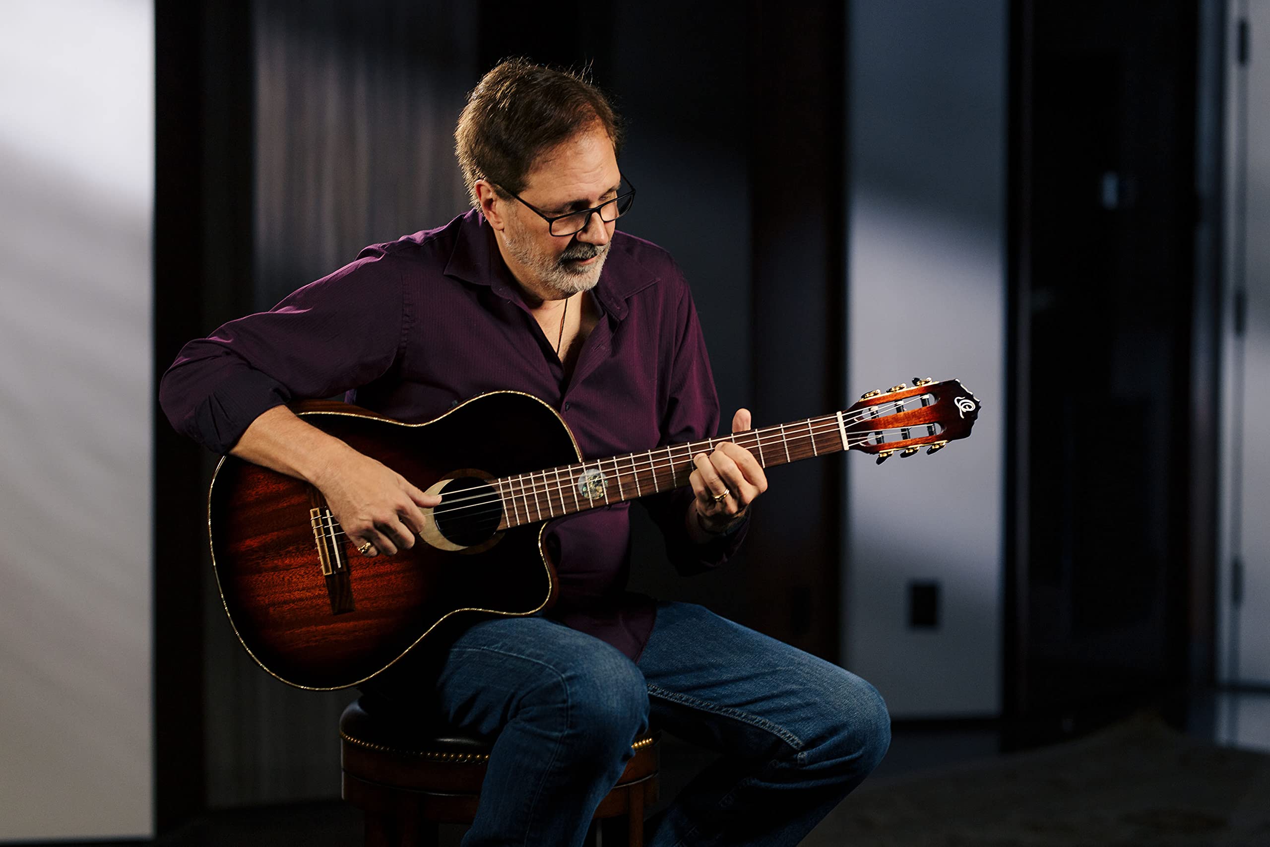 ortega-guitars-eclipse-suite-c-e-chitarra-classica-4-4-semi-solida-mogano-con-cu image 7