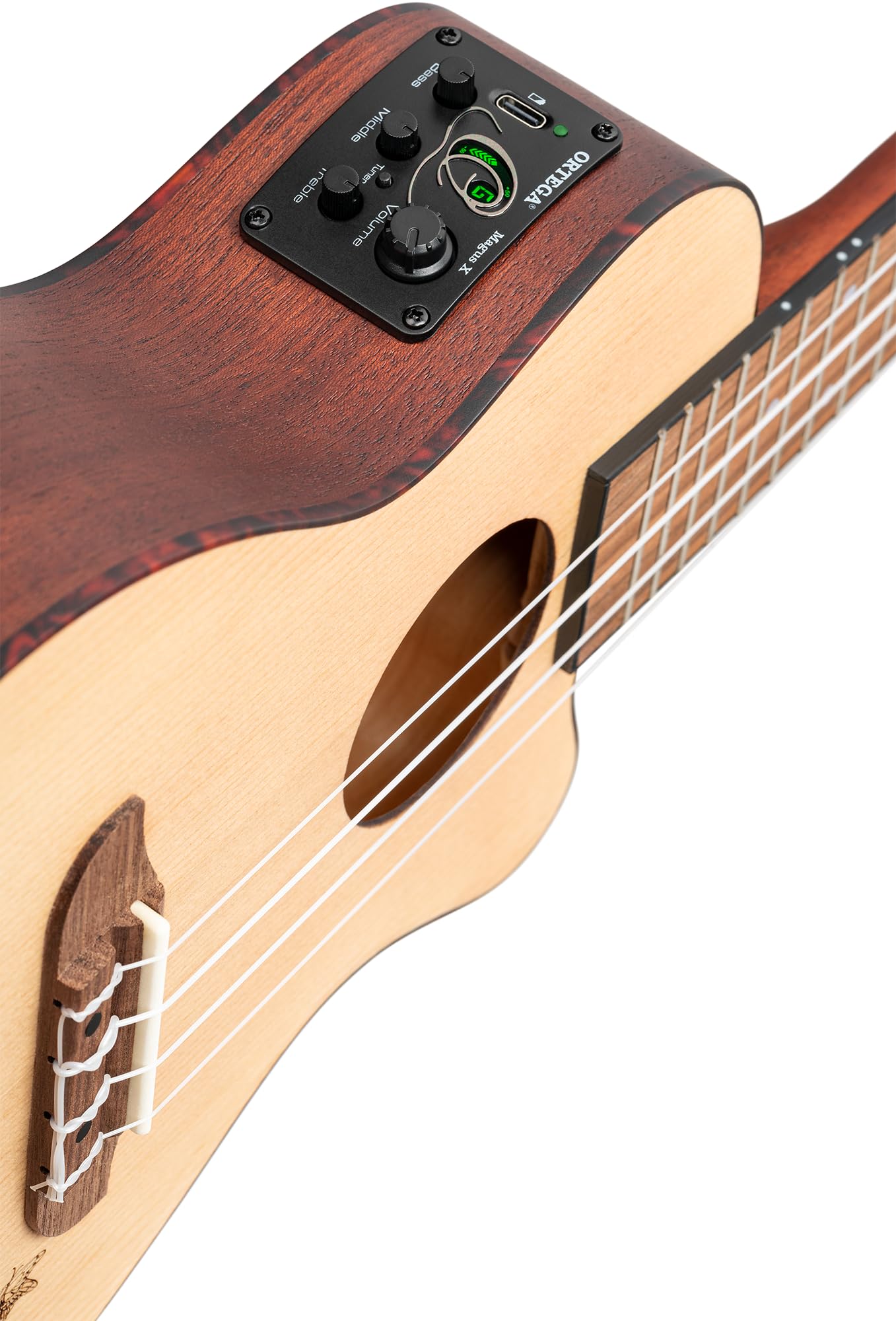 ortega-guitars-ru5ce-ukulele-concerto-elettrificato-cutaway-natural-bonfire-seri image 8