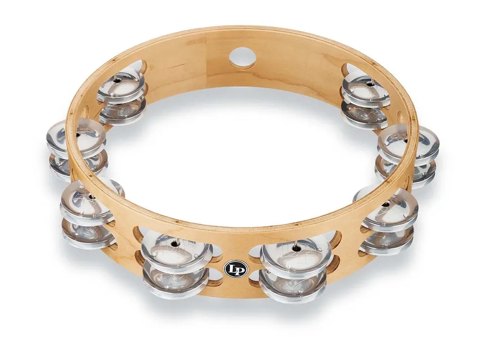 latin-percussion-tambourine-pro-10-doppia-corona-alluminio image 1