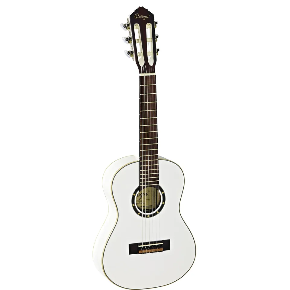 ortega-guitars-r121-1-4-chitarra-classica-bambini-bianca-lucida-con-borsa-deluxe image 1