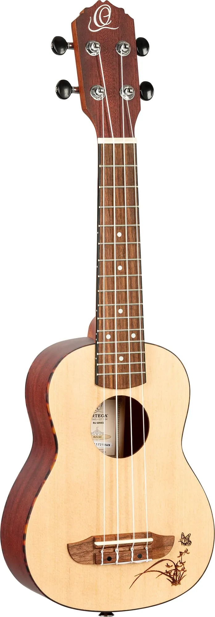 ortega-guitars-ru5-so-ukulele-soprano-acustico-bonfire-series-natural image 1