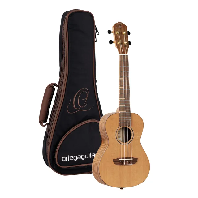 ortega-guitars-ruti-cc-ukulele-concerto-acustico-timber-series-cedro-noce-natura image 1