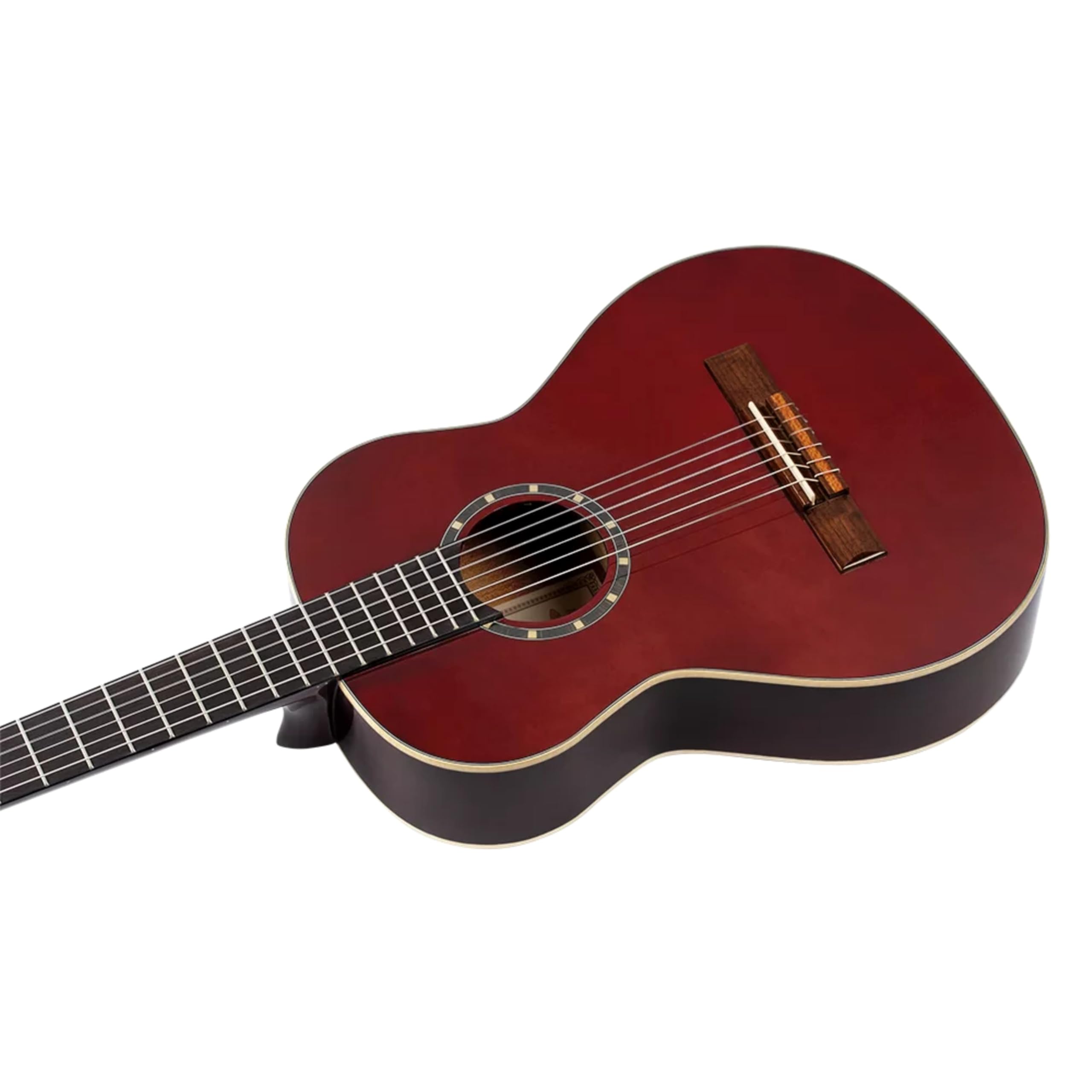 ortega-guitars-family-series-r121-1-4wr-chitarra-concerto-1-4-rossa-mogano-abete image 8