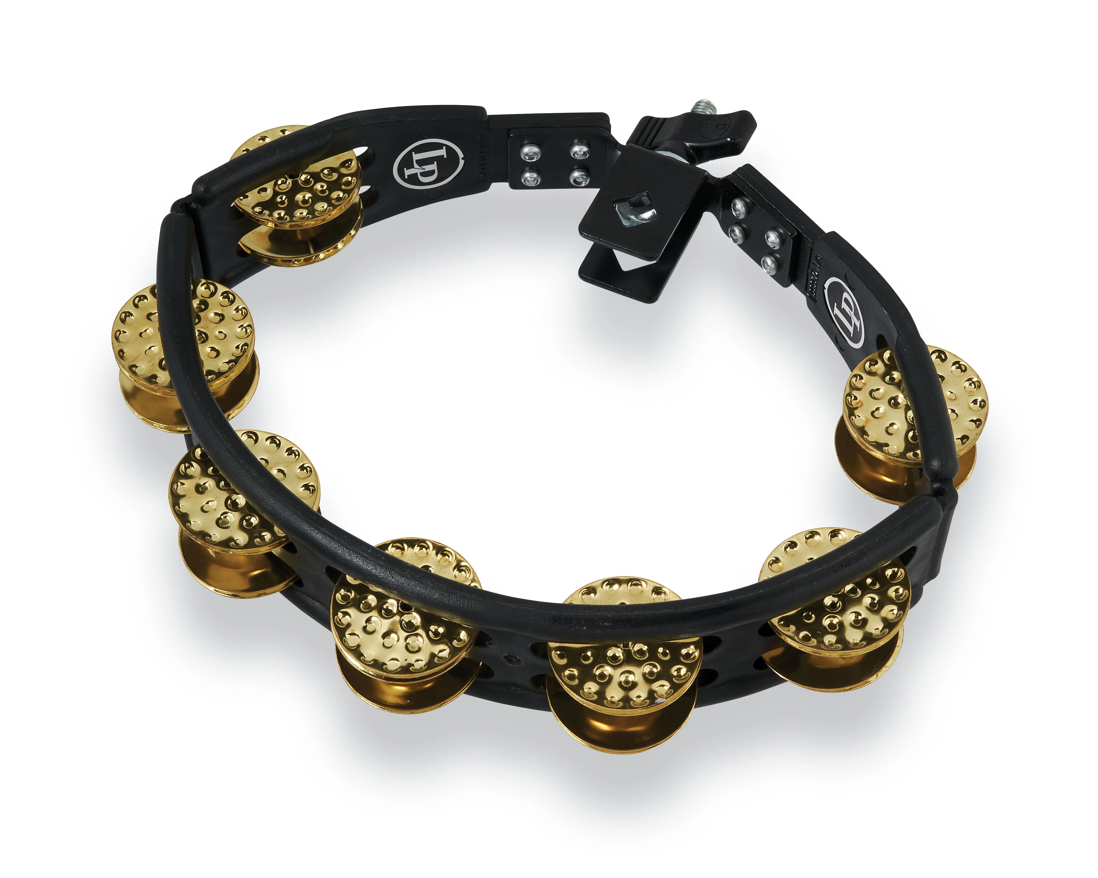 latin-percussion-cyclops-mounted-tambourine-dimpled-brass image 2