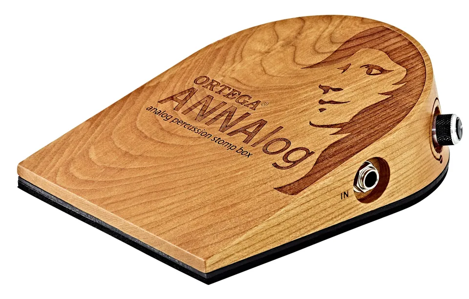 ortega-guitars-annalog-stomp-box-pedale-percussivo-in-legno-di-ciliegio image 1