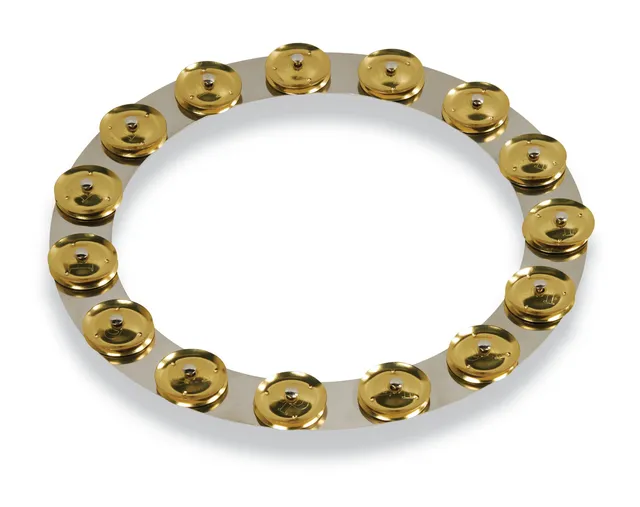 latin-percussion-tambo-ring-steel-14-con-jingle-in-ottone image 1