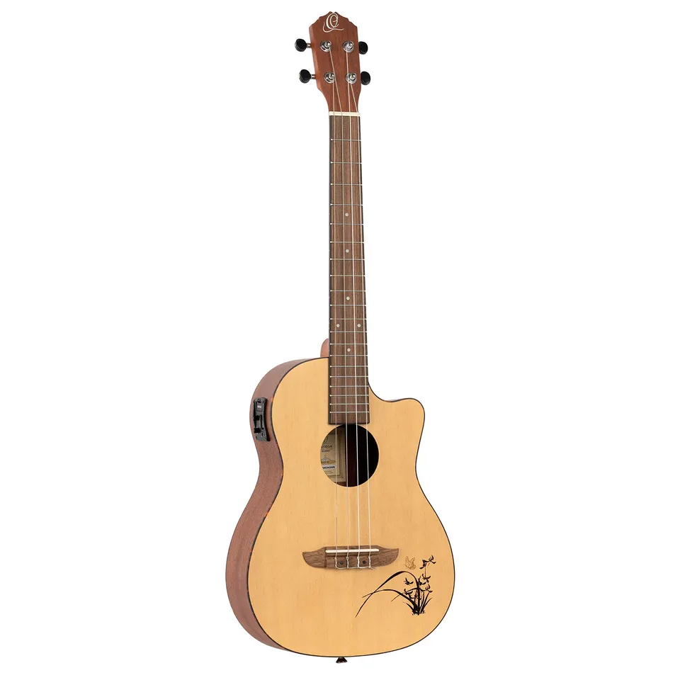 ortega-guitars-ru5ce-ba-ukulele-baritono-elettro-acustico-bonfire-series-abete-s image 1