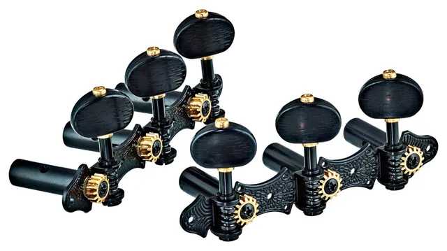 ortega-guitars-otmdlx-bkbk-meccaniche-per-chitarra-classica-nere image 1