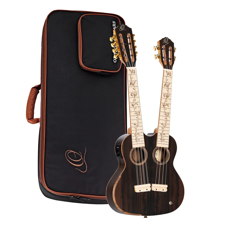 ortega-guitars-hydra-zs-ukulele-double-neck-8-4-corde-tenore-ziricote image 1