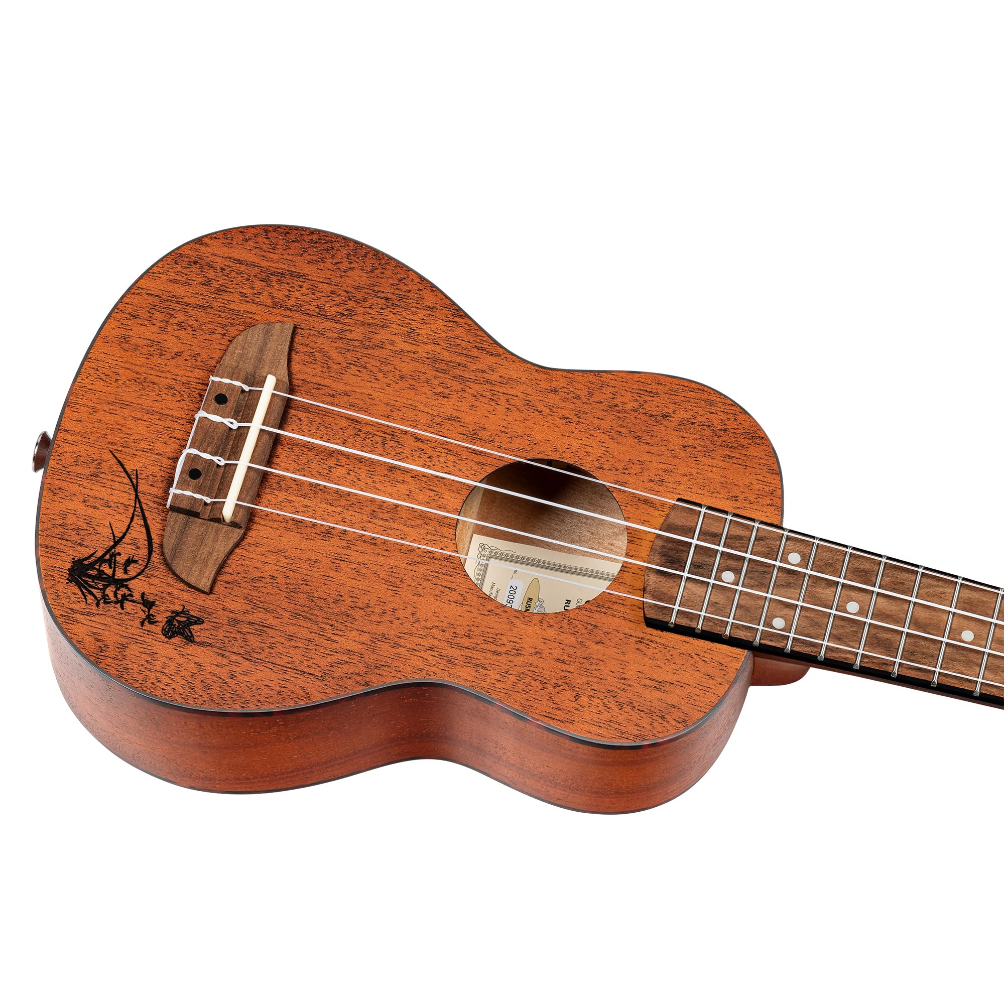 ortega-guitars-ru5mm-so-bonfire-series-ukulele-soprano-sapele image 3