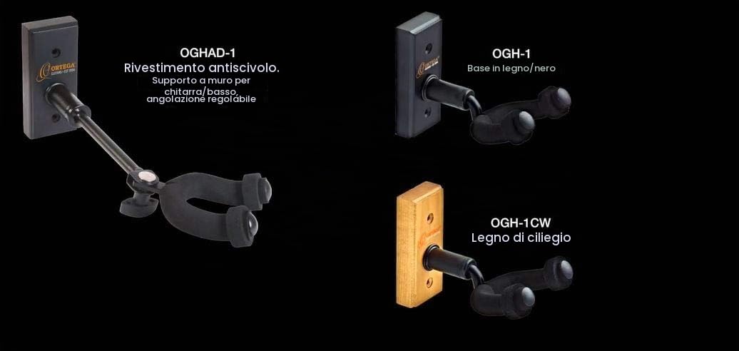 ortega-guitars-oghad-1-supporto-a-parete-regolabile-per-chitarra-e-basso-base-in image 2