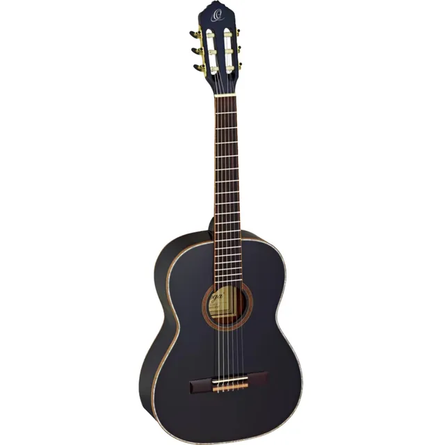 ortega-guitars-r221bk-7-8-chitarra-classica-concerto-7-8-nera image 1