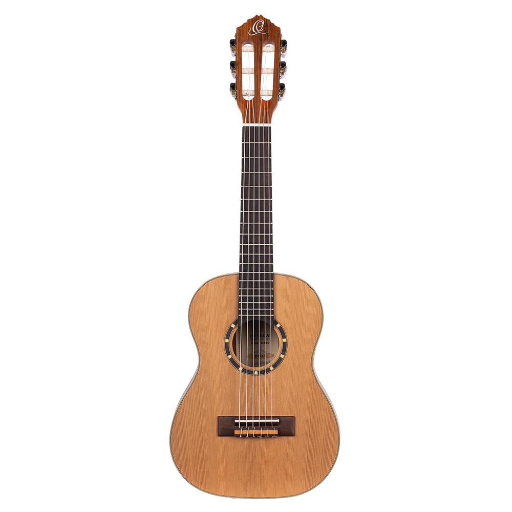 ortega-guitars-family-series-r122-1-4-chitarra-concerto-1-4-mogano-cedro-con-gig image 2