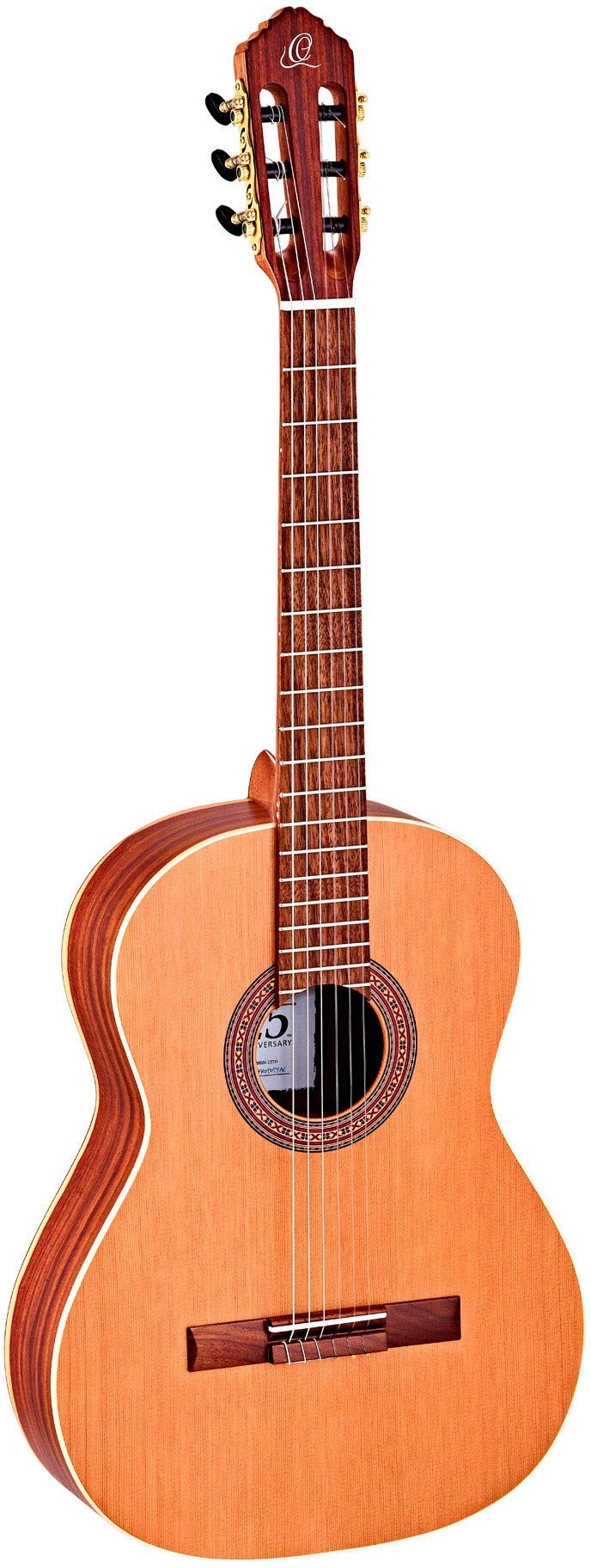 ortega-guitars-r189sn-25th-chitarra-classica-25-anniversario-abete-granadillo image 1