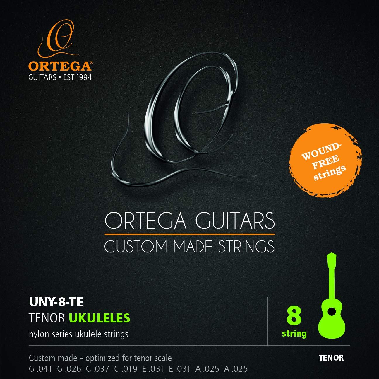 ortega-guitars-uny-8-te-corde-nylon-per-ukulele-tenore-8-corde image 1