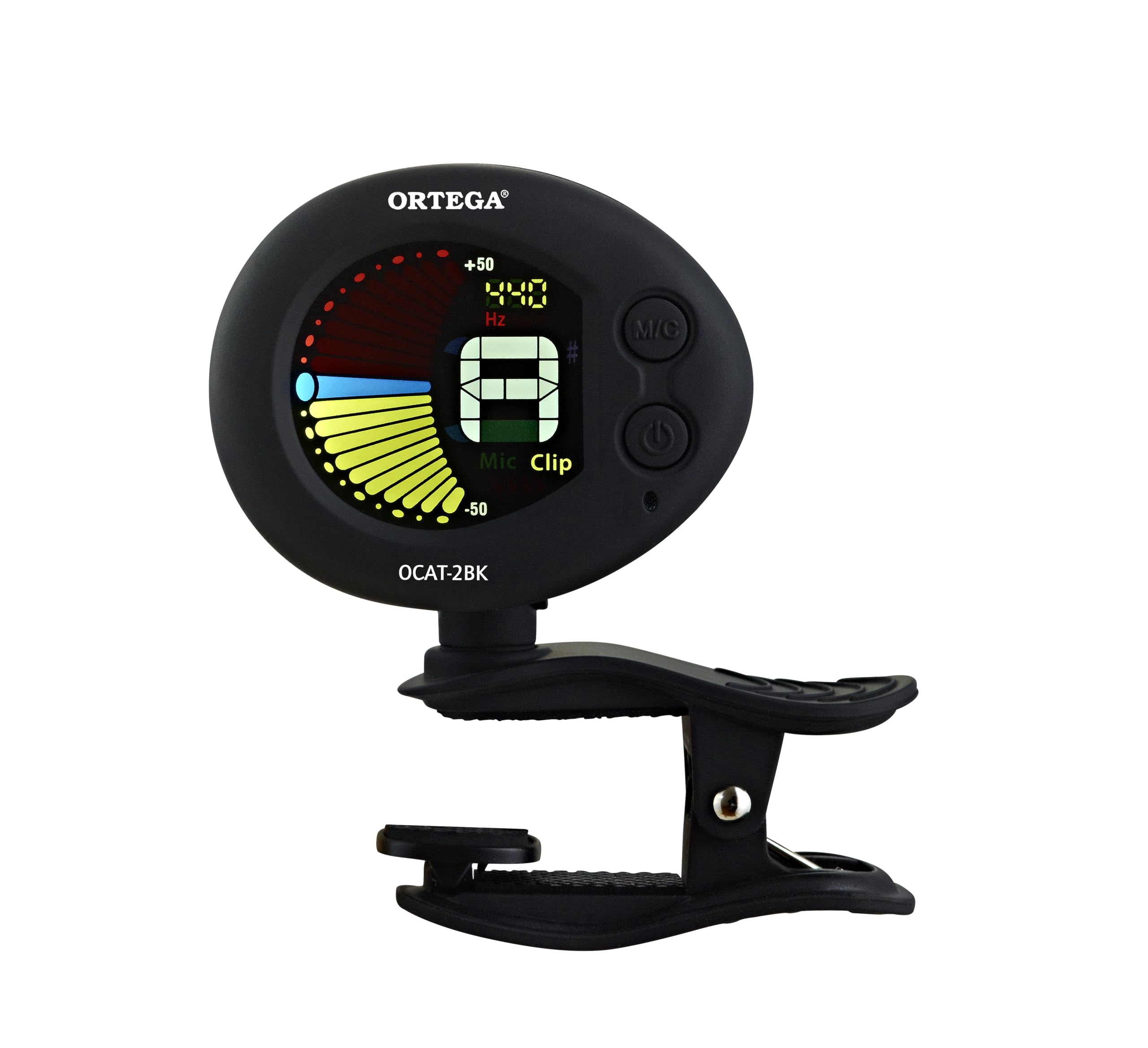ortega-guitars-ocat-2bk-accordatore-cromatico-a-clip-con-metronomo-nero image 1