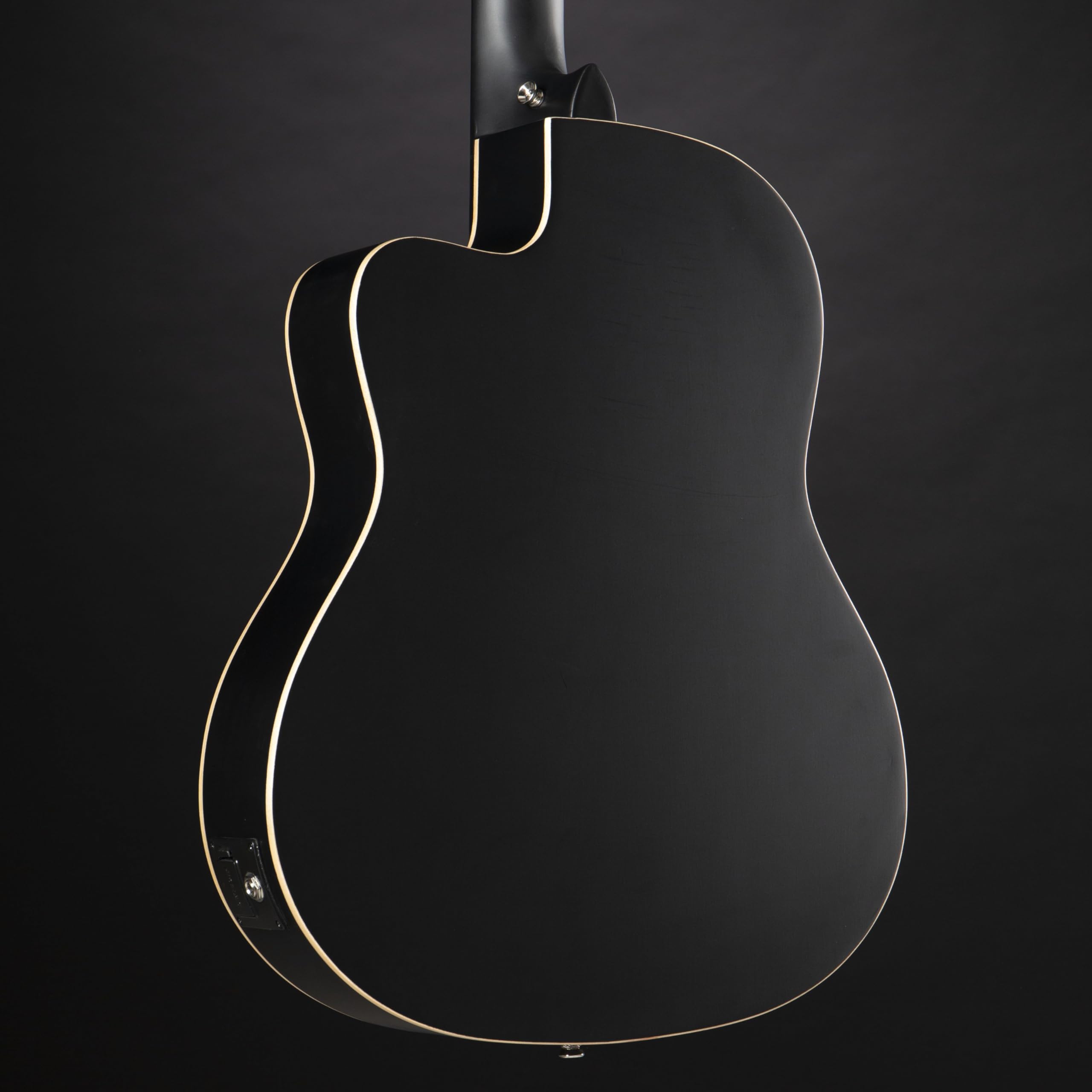 ortega-guitars-rce125sn-sbk-chitarra-classica-thinline-elettro-acustica-slim-nec image 7