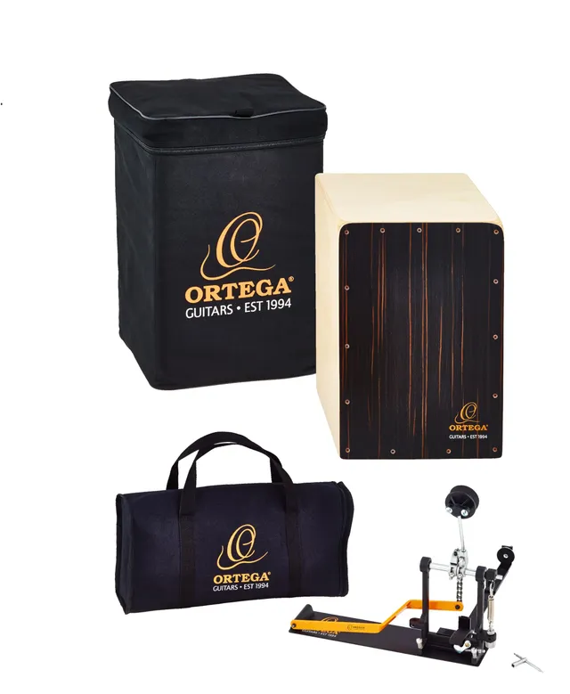 ortega-guitars-ostbcj-bu-stomp-box-cajon-bundle-con-pedale-amara-e-betulla-balti image 1