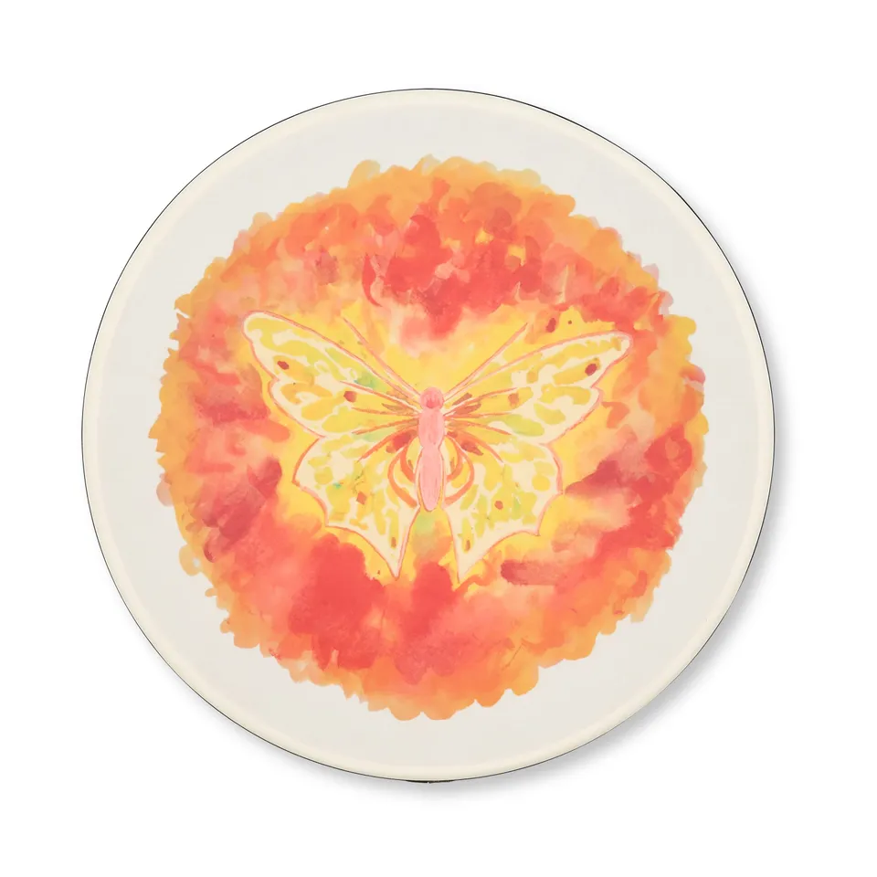 latin-percussion-sound-vibrations-frame-drum-16-orange-butterfly image 1