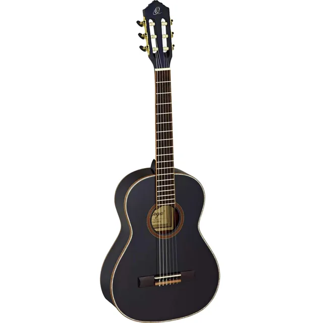 ortega-guitars-r221bk-3-4-chitarra-classica-concerto-3-4-nera-mogano-abete-con-g image 1