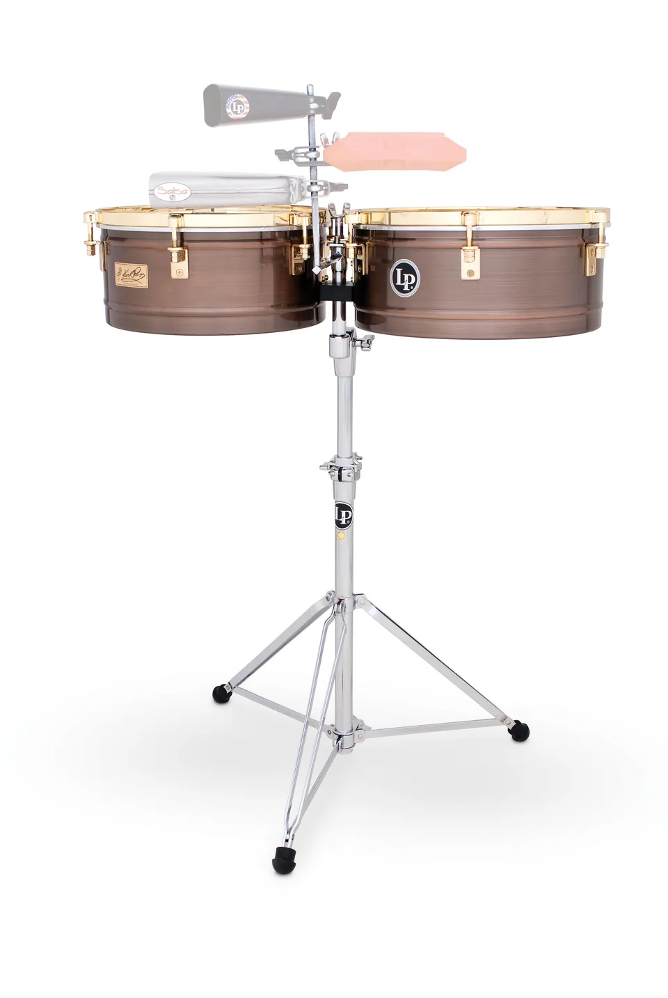 latin-percussion-karl-perazzo-14-15-timbales-in-bronzo image 1