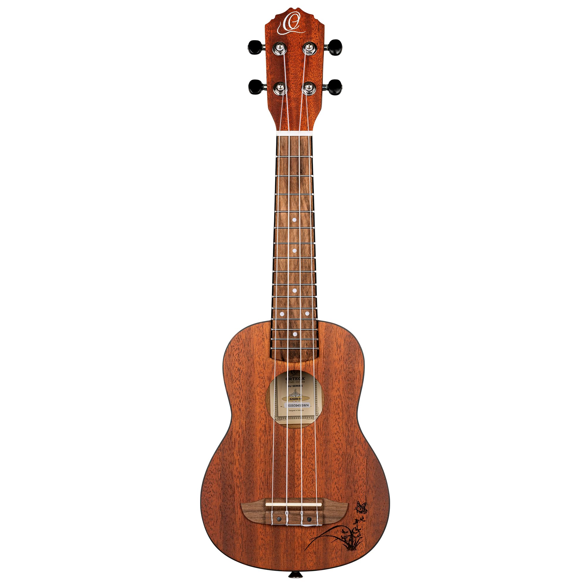 ortega-guitars-ru5mm-so-bonfire-series-ukulele-soprano-sapele image 2