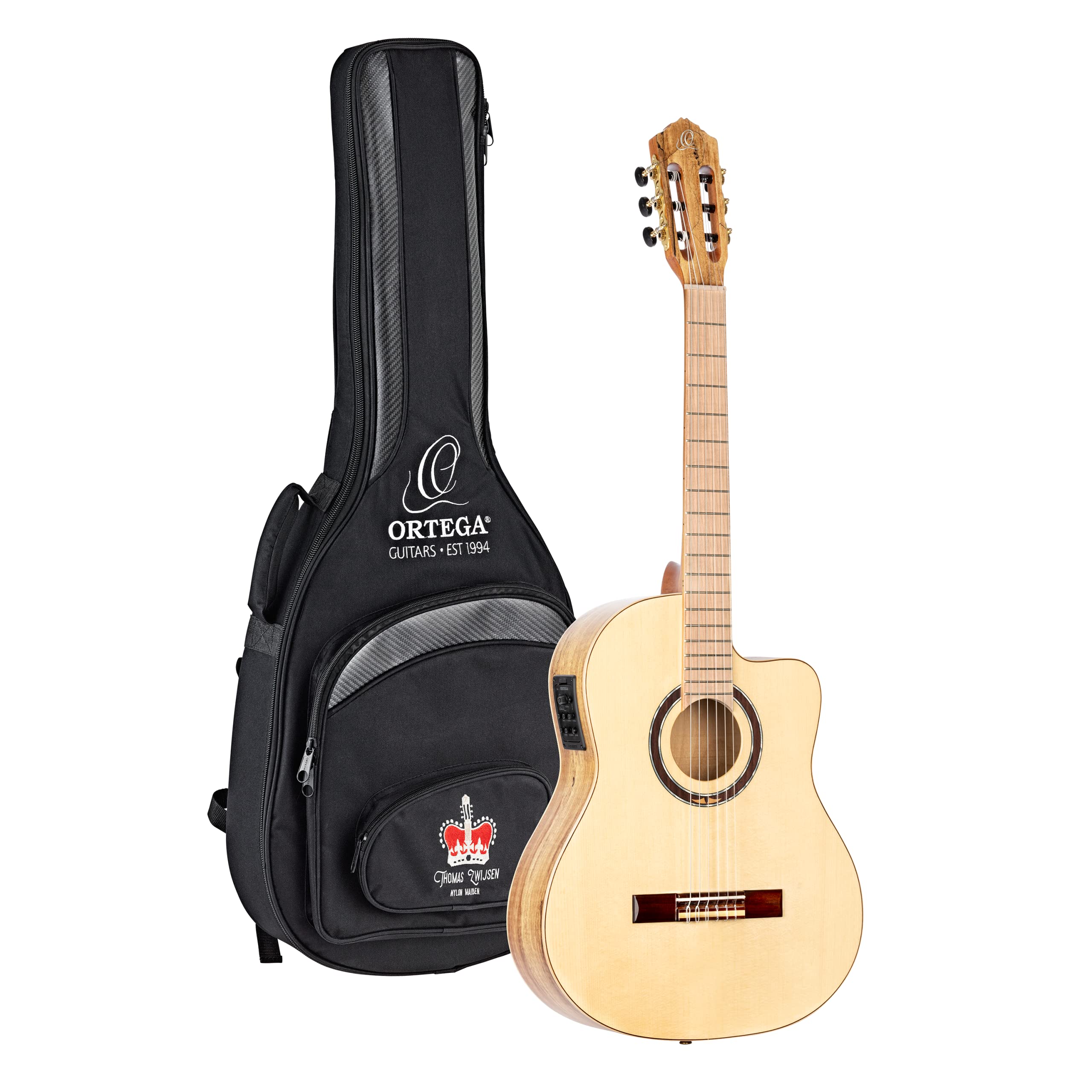 ortega-guitars-thomas-zwijsen-signature-chitarra-classica-6-corde-acero-con-cust image 1