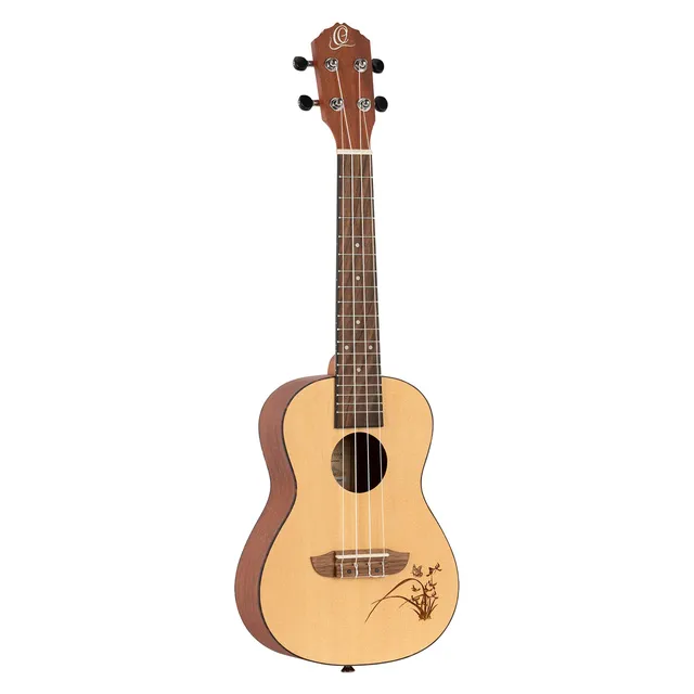 ortega-guitars-ru5-bonfire-series-ukulele-concerto-abete-sapele-natural image 1