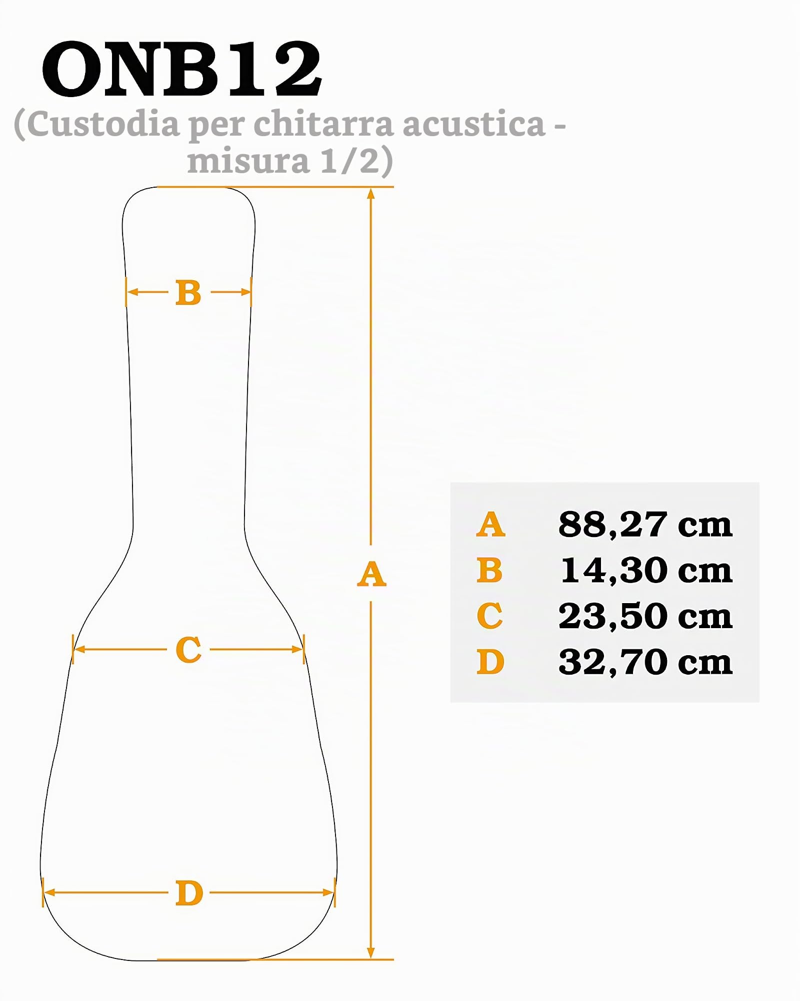 ortega-guitars-onb12-custodia-per-chitarra-classica-1-2-nera-in-nylon image 3