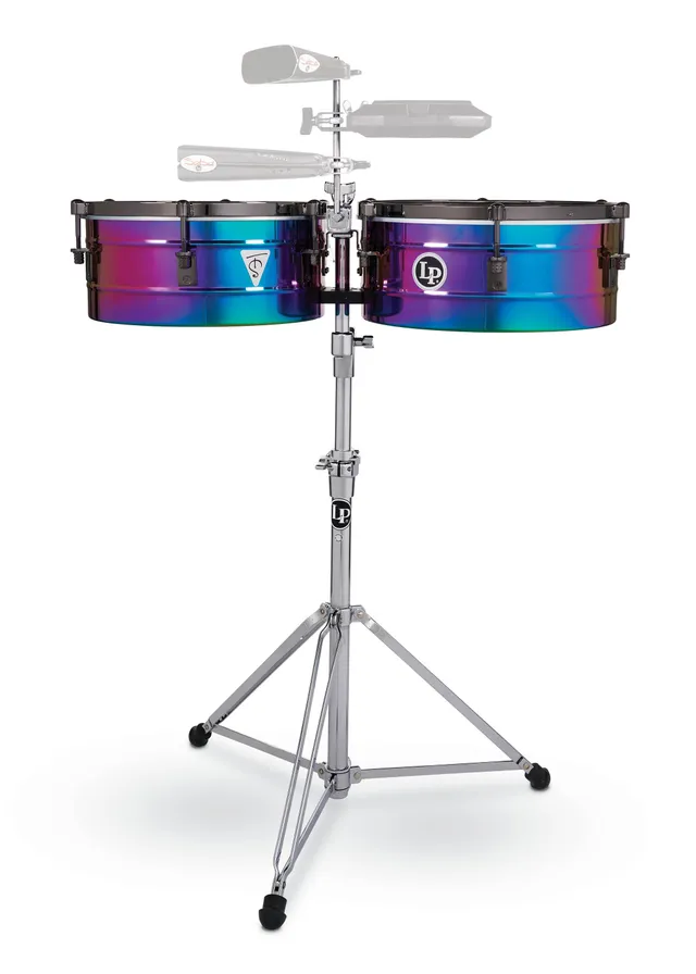 latin-percussion-tony-succar-timbales-14-e-15-rainbow-chrome image 1