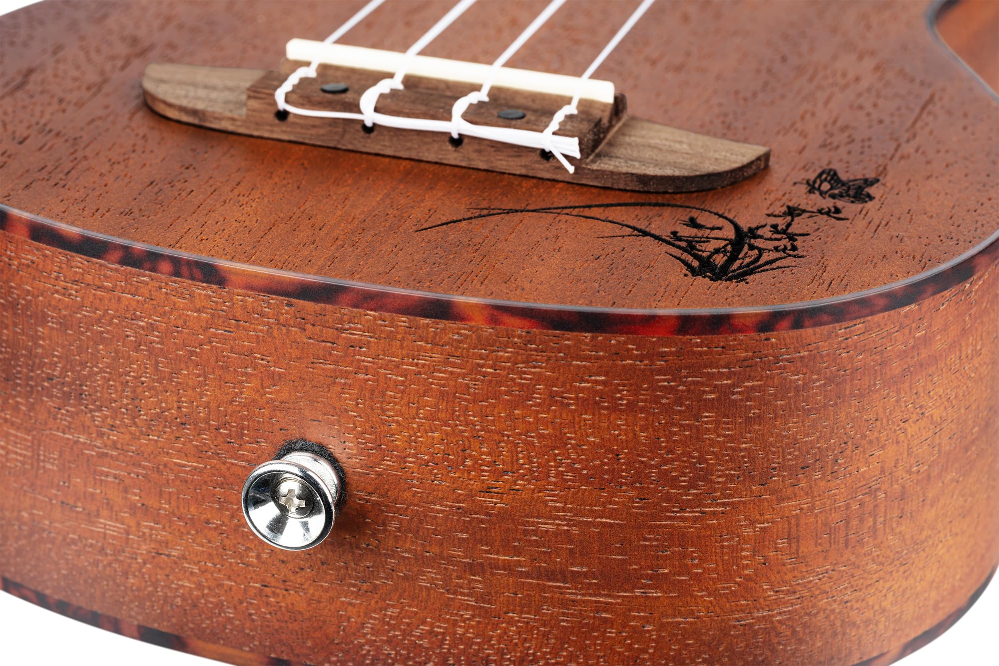 ortega-guitars-ru5mm-so-bonfire-series-ukulele-soprano-sapele image 7