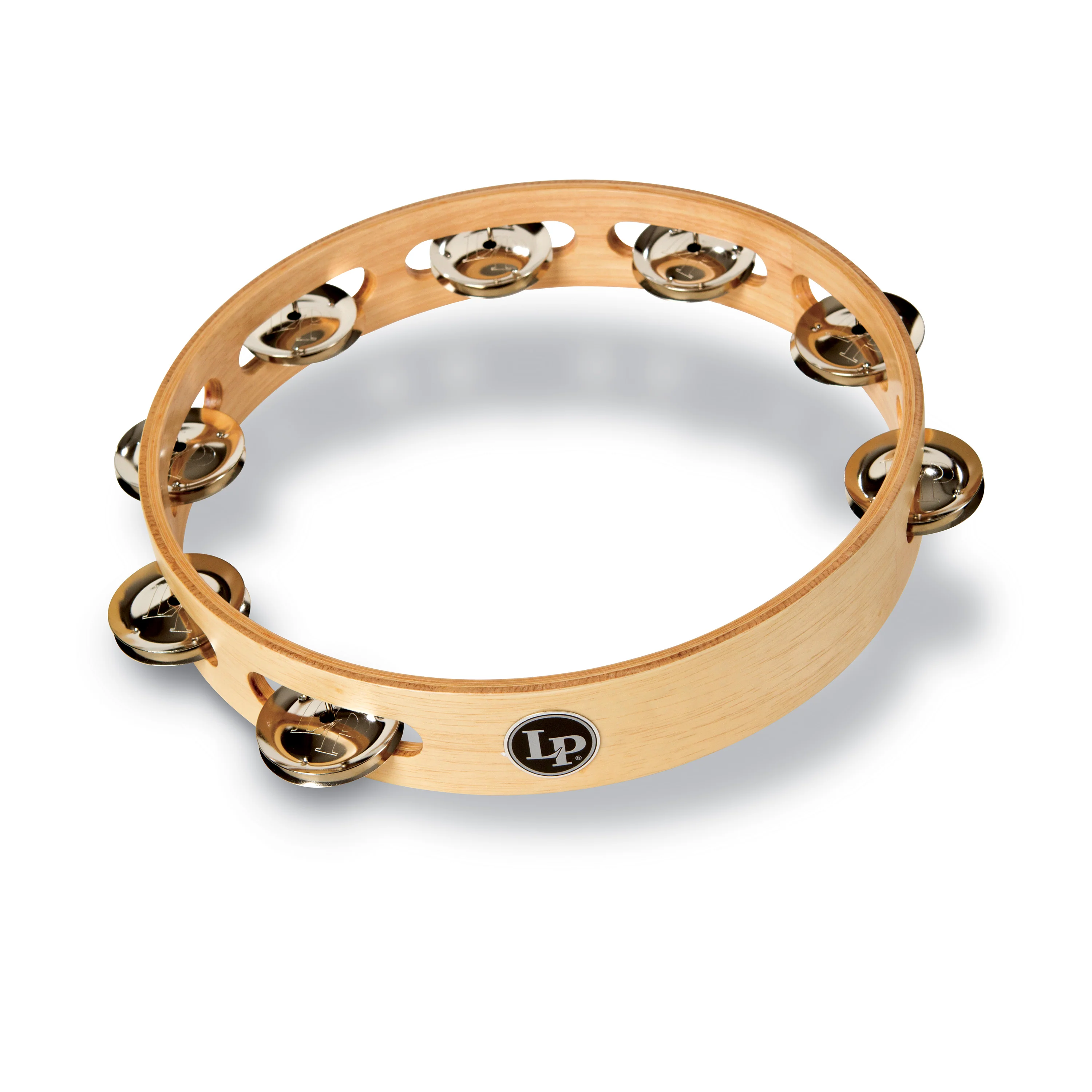 latin-percussion-pro-10-tambourine-nickel-silver-tamburello-singola-fila image 2