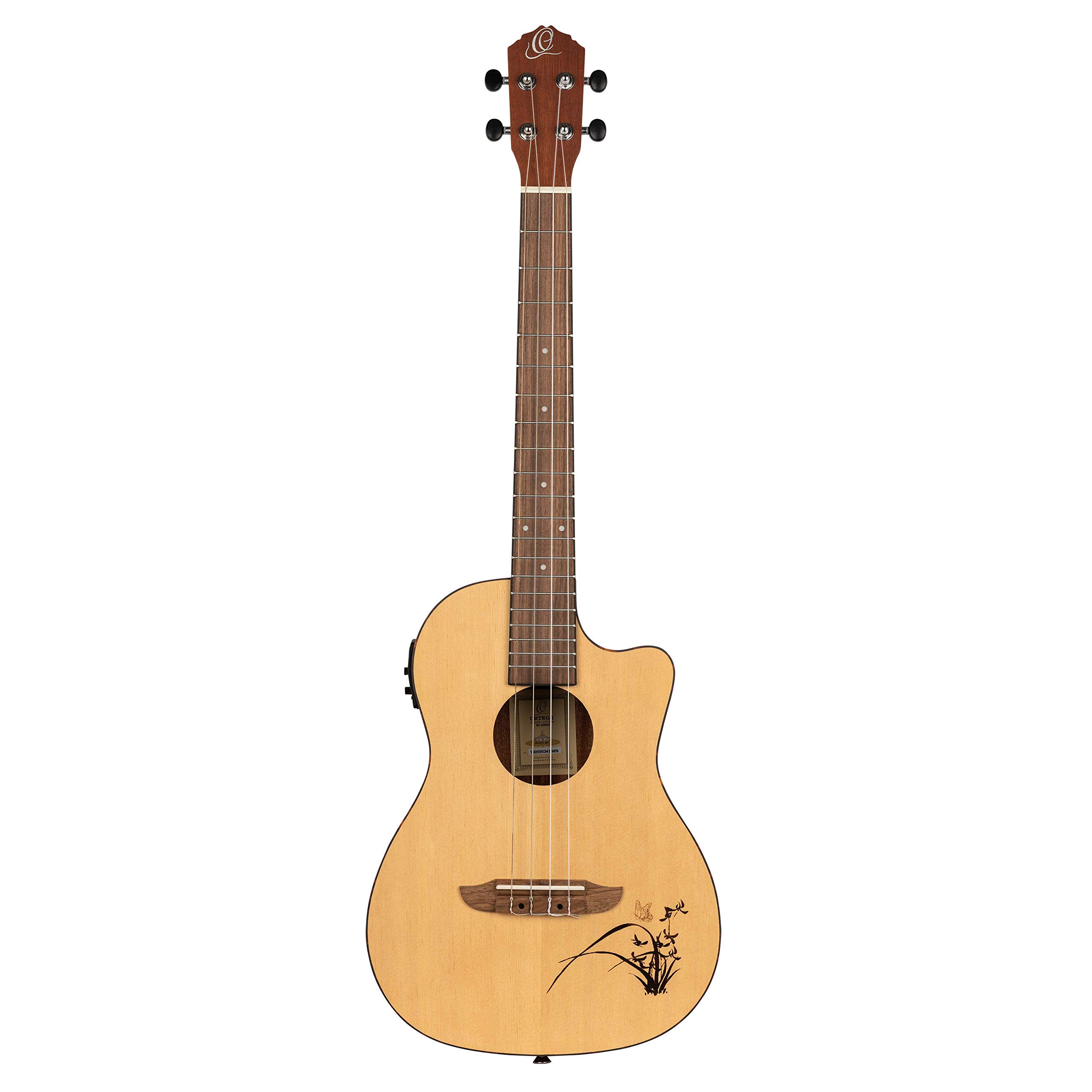 ortega-guitars-ru5ce-ba-ukulele-baritono-elettro-acustico-bonfire-series-abete-s image 3