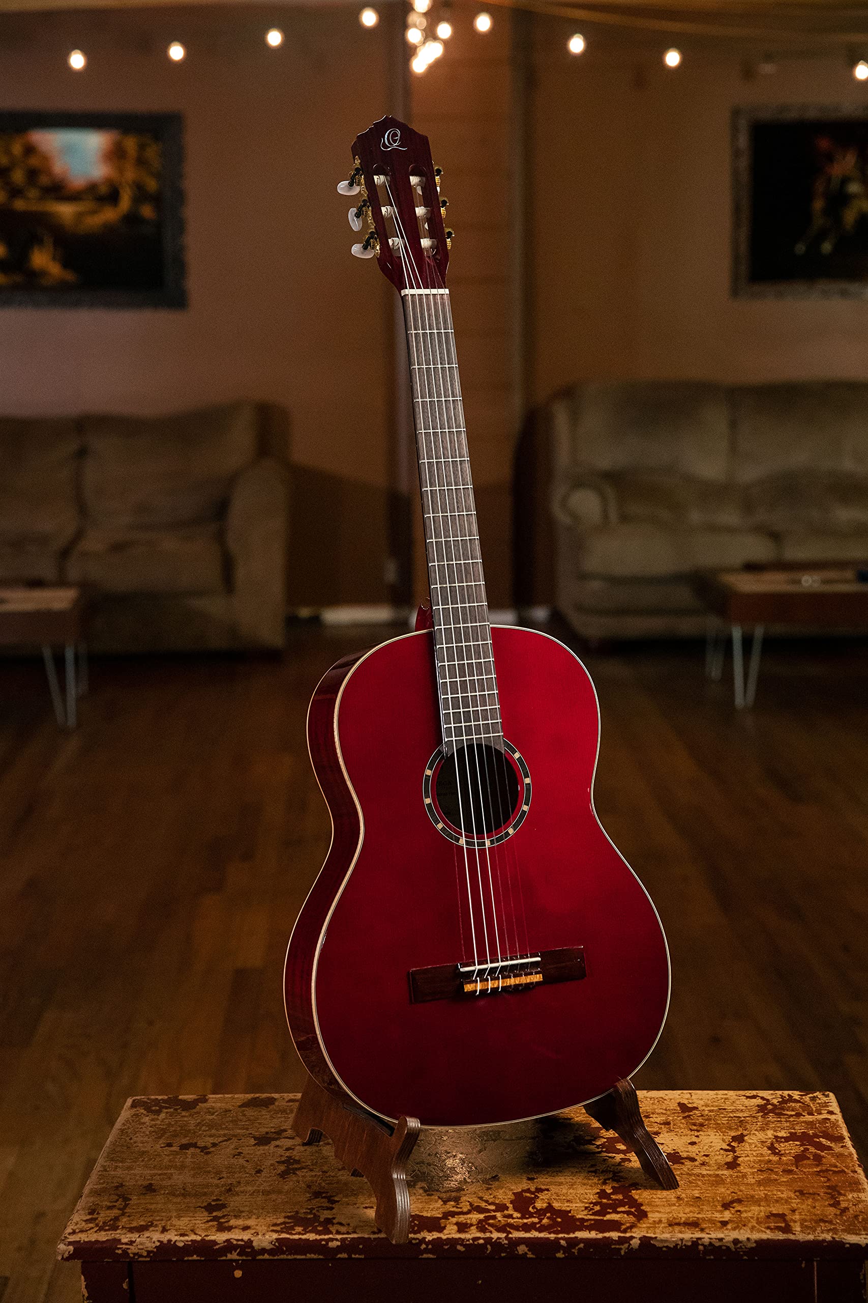ortega-guitars-r131sn-wr-chitarra-classica-4-4-slim-neck-cedro-mogano-con-gig-ba image 8
