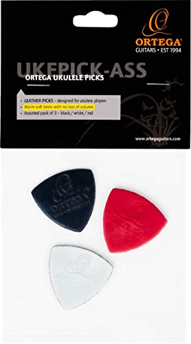 ortega-ukepick-ass-set-3-plettri-ukulele-in-vera-pelle-nero-bianco-rosso image 7