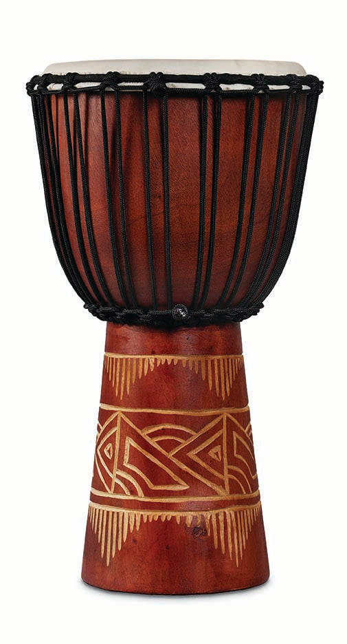 latin-percussion-world-beat-wood-art-djembe-medium-in-legno-massello image 1