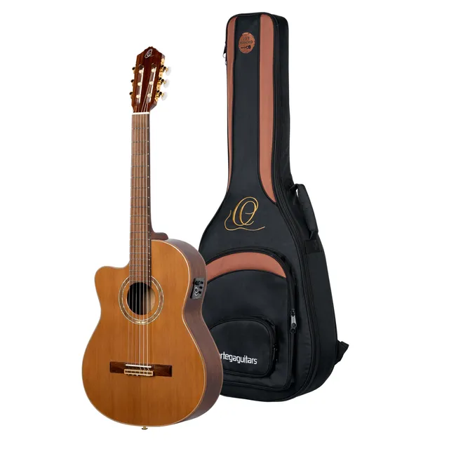 ortega-guitars-rce159mn-l-chitarra-classica-mancina-elettroacustica image 1