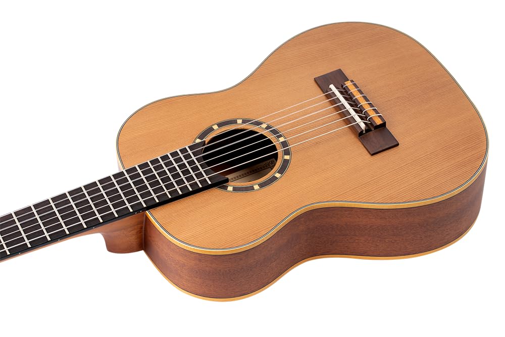 ortega-guitars-family-series-r122-1-4-chitarra-concerto-1-4-mogano-cedro-con-gig image 3