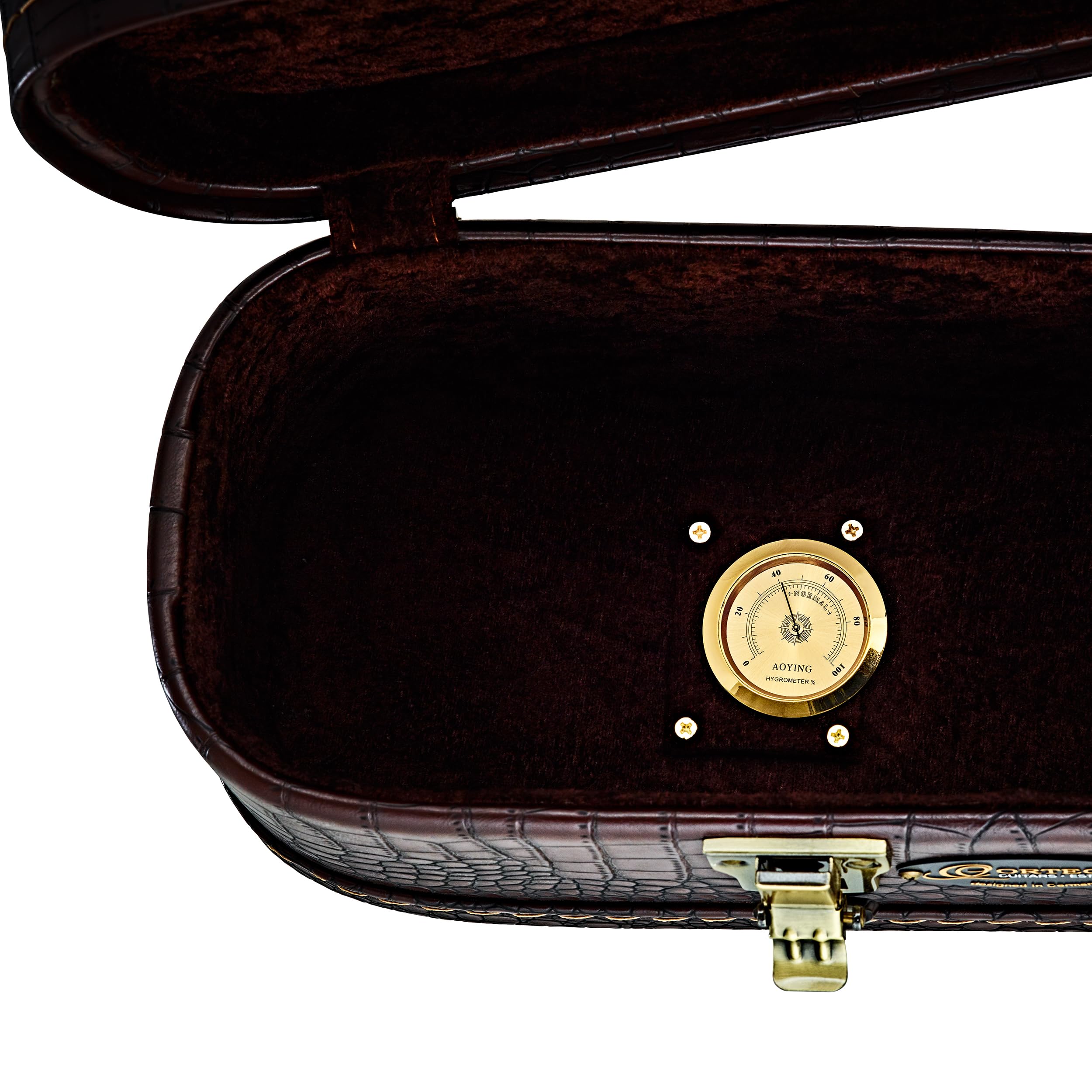 ortega-guitars-occpro-custodia-rigida-classic-pro-coccodrillo-marrone image 6