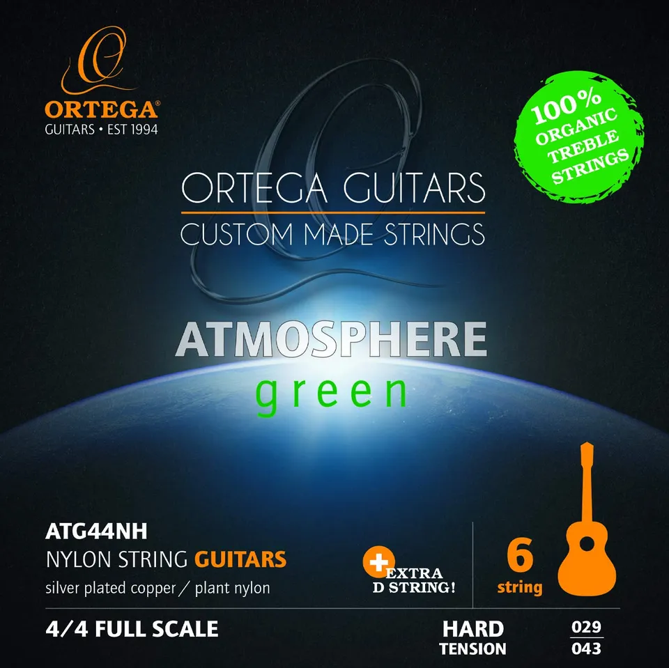 ortega-guitars-atg44nh-atmosphere-green-corde-nylon-per-chitarra-classica image 1