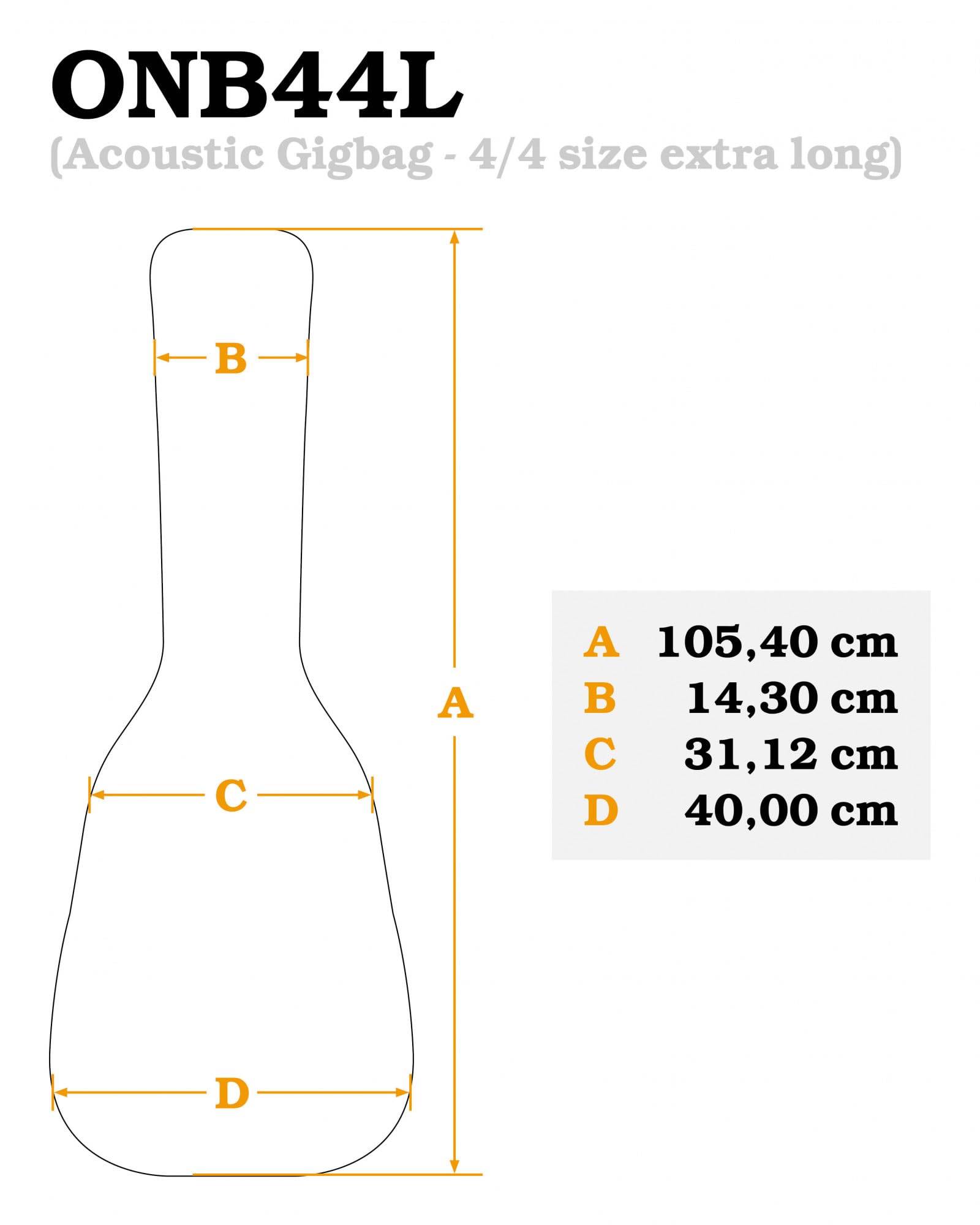 ortega-guitars-onb44l-custodia-chitarra-classica-4-4-allungata-nera image 3