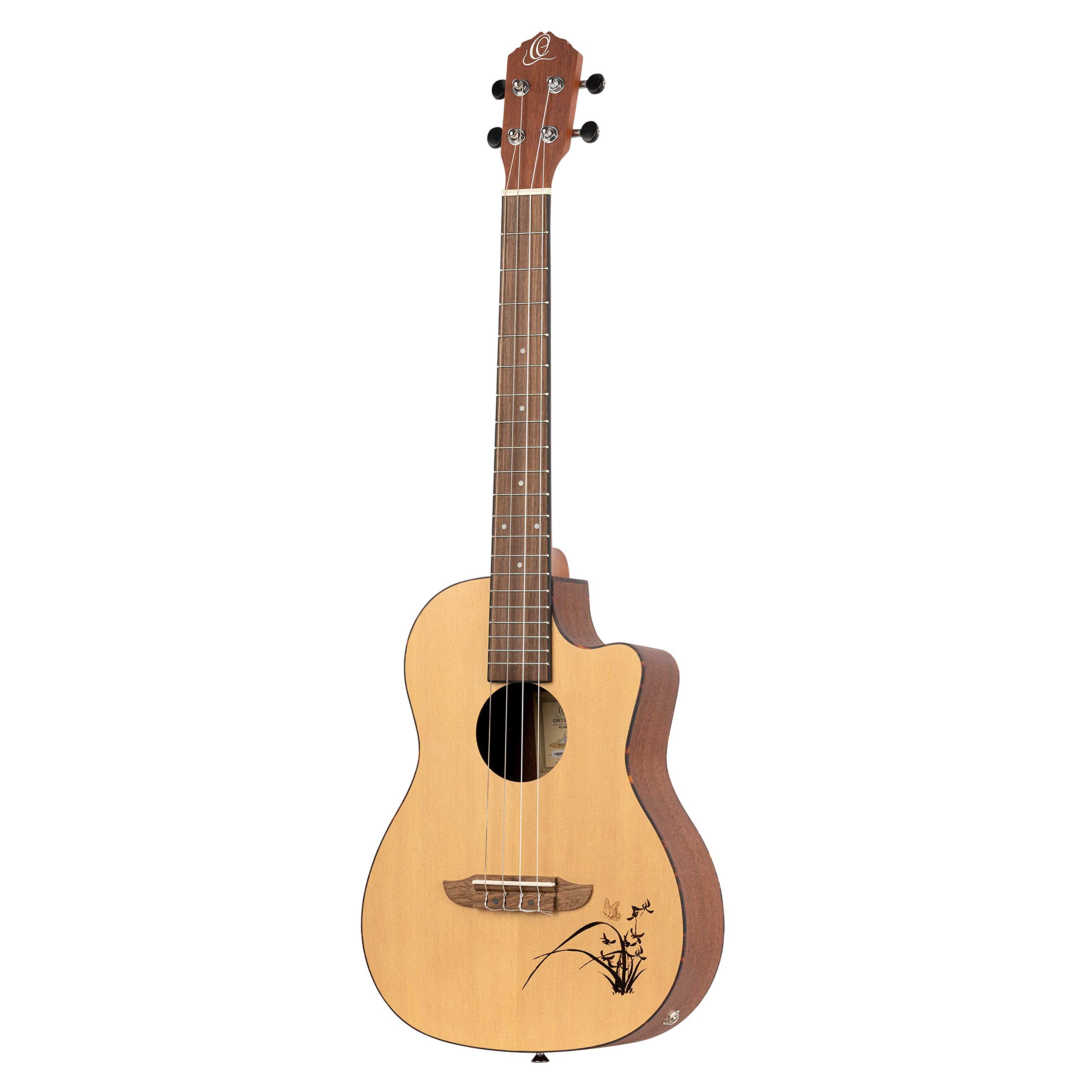 ortega-guitars-ru5ce-ba-ukulele-baritono-elettro-acustico-bonfire-series-abete-s image 4